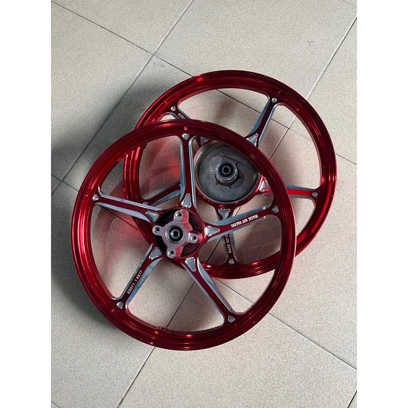 VELG ENKEI MAGICBOY ANODIZE CNC FG511 RING 17 MERAH/RED PNP FIZR F1ZR JUPITER Z JUPITER Z1 MX OLD RX