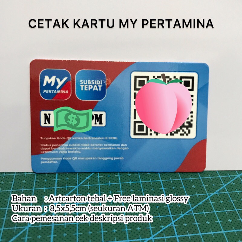 [SEHARI JADI] CETAK KARTU MY PERTAMINA / ID CARD PERTAMINA SUBSIDI