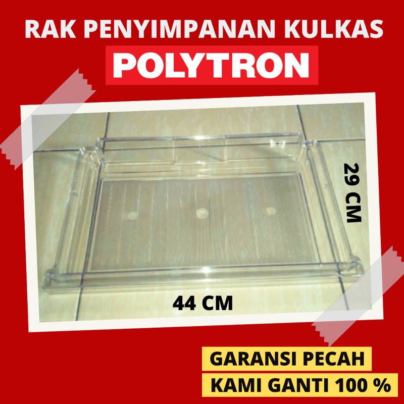 rak penampung air kulkas polytron - rak ikan kulkas polytron - rak daging kulkas polytron