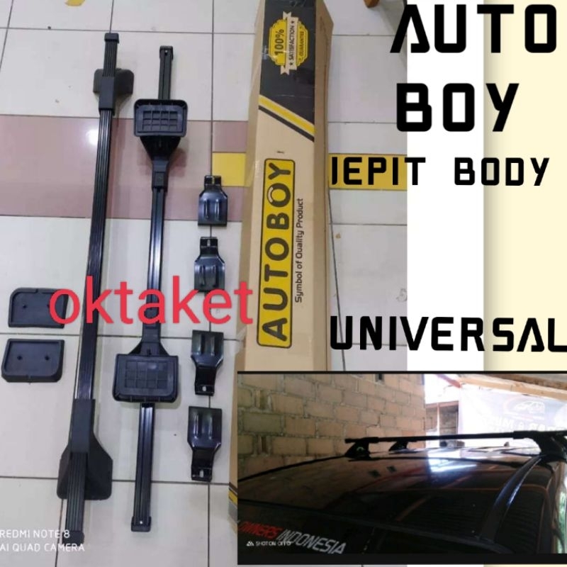 Kaki rack / Rak cross bar jepit body mobil universal  Autoboy Avanza Xenia Calya Sigra  Kijang Innova Brv Brv Crv Xpander Livina  Ertiga Splash Agya Ayla