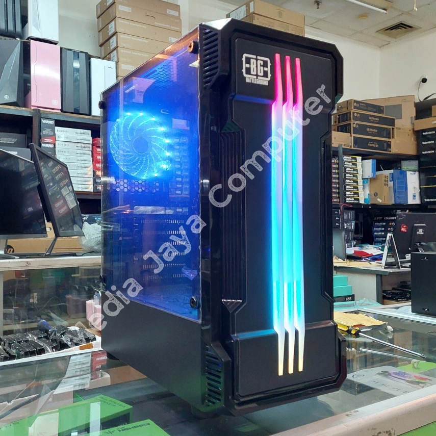 PC Gaming Fullset Core i7 4770 RAM 16GB GTX 1650 4GB HDD SSD + Samsung Curve 24 Inch Monitor PC Komputer gaming full set rakitan desktop