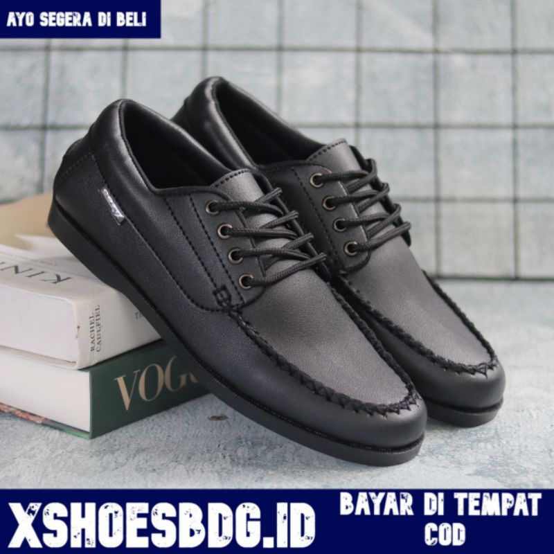 Sepatu Formal Pantofel Pria Hitam Tali Kerja Kantor Kuliah Kondangan