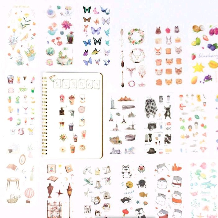 

[MERAKI] Sticker Journal Kertas Aesthetic Karakter