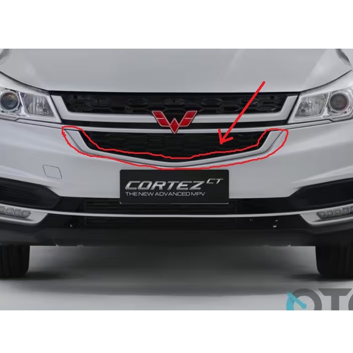 LIST CHROME GRILL DEPAN BAWAH WULING CORTEZ 1.5 CC