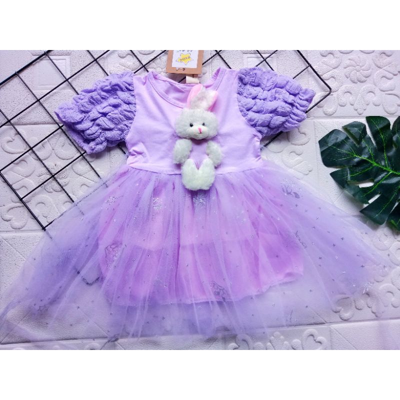 [0-5th] DRESS TUTU ANAK GAUN PESTA DRESS TILE ANAK IMUT MOTIF BONEKA BEAR SOFIA DRESS TUTU ANAK IMPORT PREMIUM MEWAH ORIGINAL