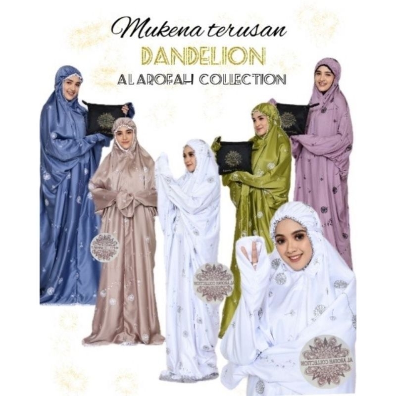 Mukena dandelion mukena sutra mukena lajuran mukena berlengan