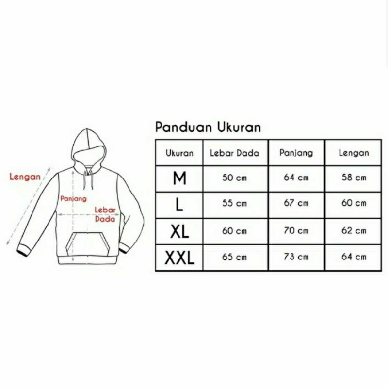 hoodie jumper No fear (pria &amp; wanita)