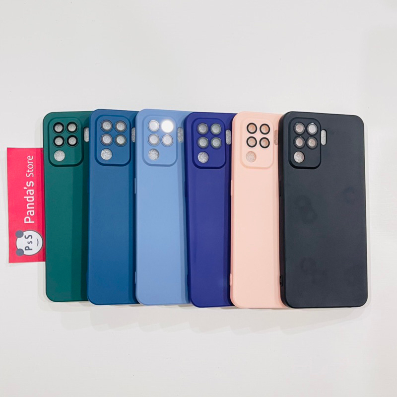 Case Oppo Reno 5F , A94 Lenspro Makaron Full Color Softcase Pro Lensa