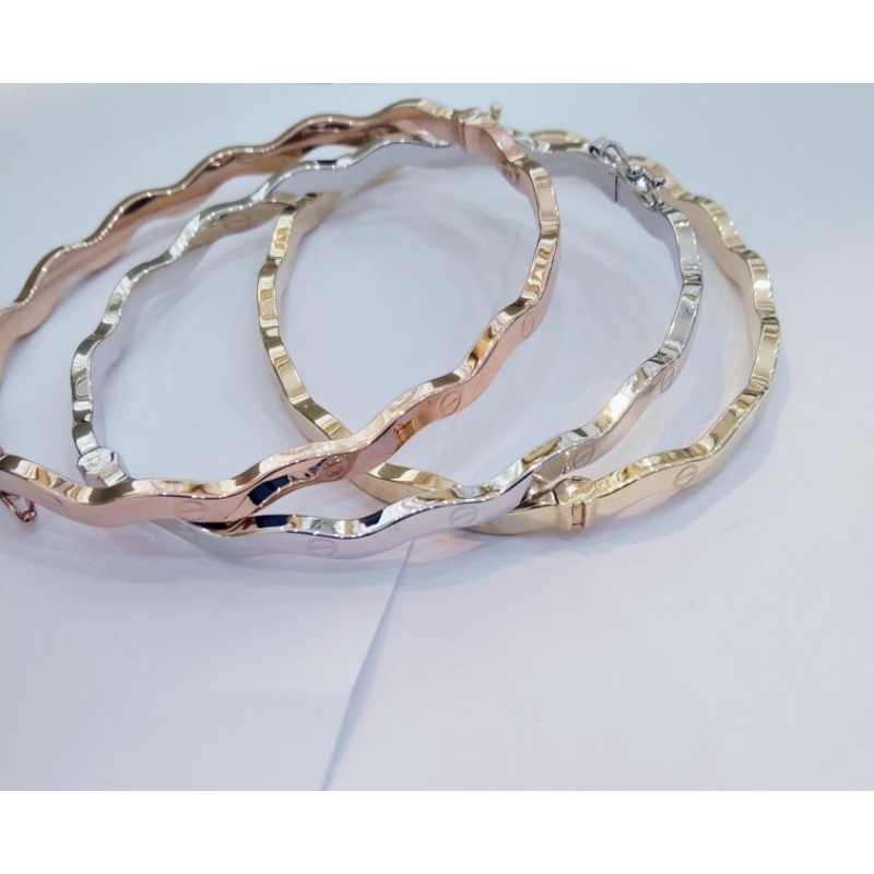 Gelang Cartier 3 warna kadar 375