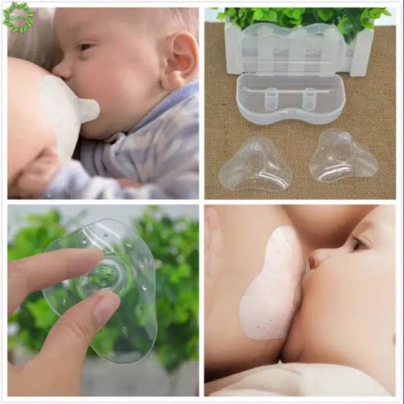 2pcs Nipple Shield Silikon Pelindung Puting Ibu Menyusui 1 pasang