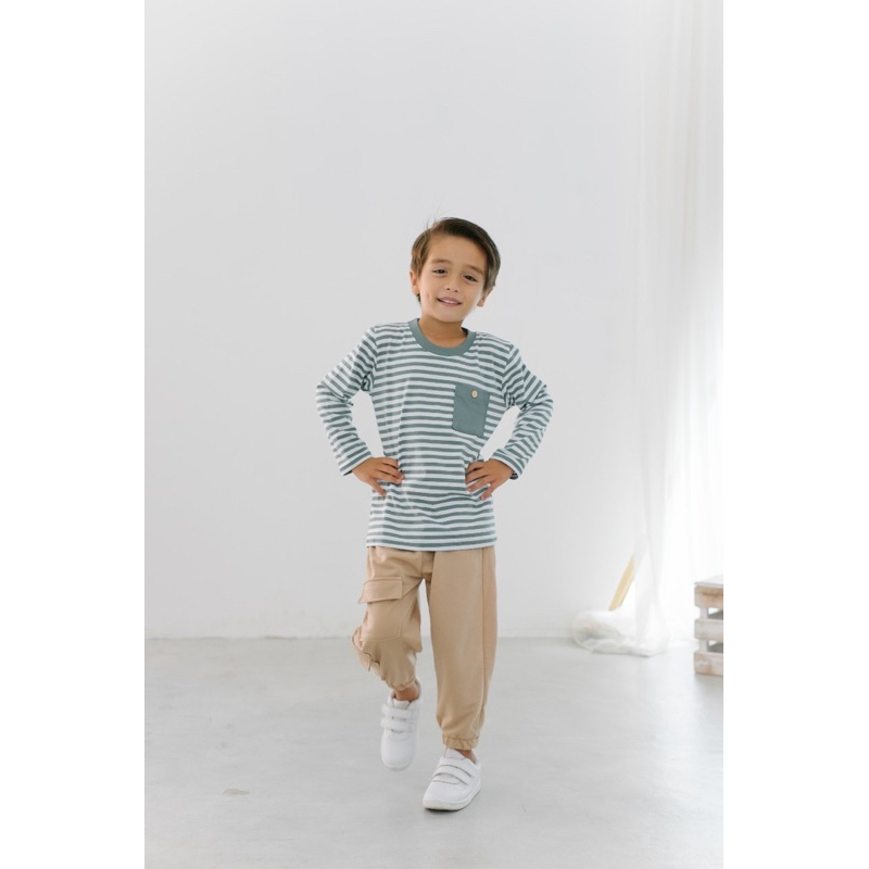 Stripes Shirt Kaos Lengan Panjang Anak