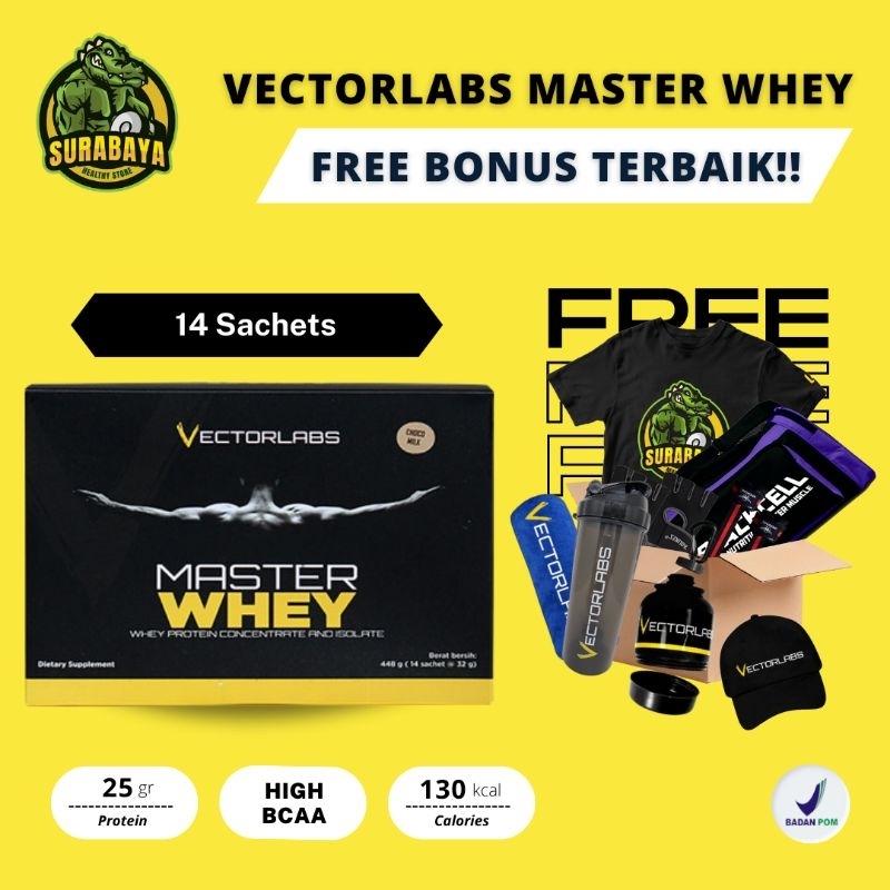 Vectorlabs master whey sachet isolate protein whey blend non BXN whey 1 2 Lbs