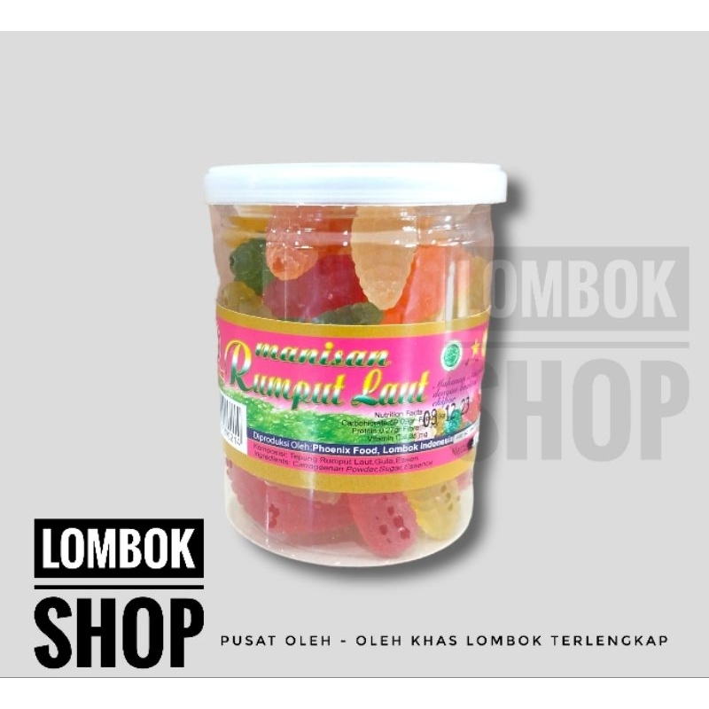 

Manisan Rumput Laut Phoenix Khas Lombok 200 Gram Toples