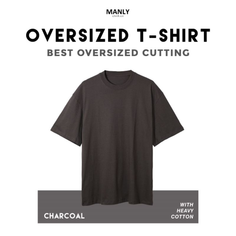 MANLY OVERSIZED CHARCOAL