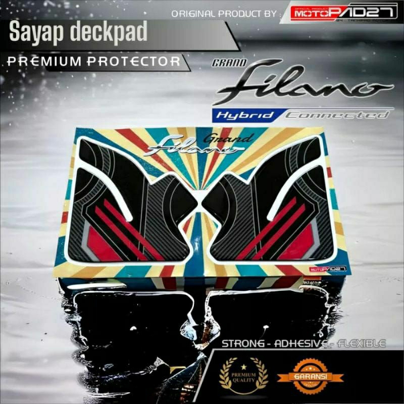 Yamaha Grand Filano 125 Stiker Sayap depan Resin Premium Grand Filano 125