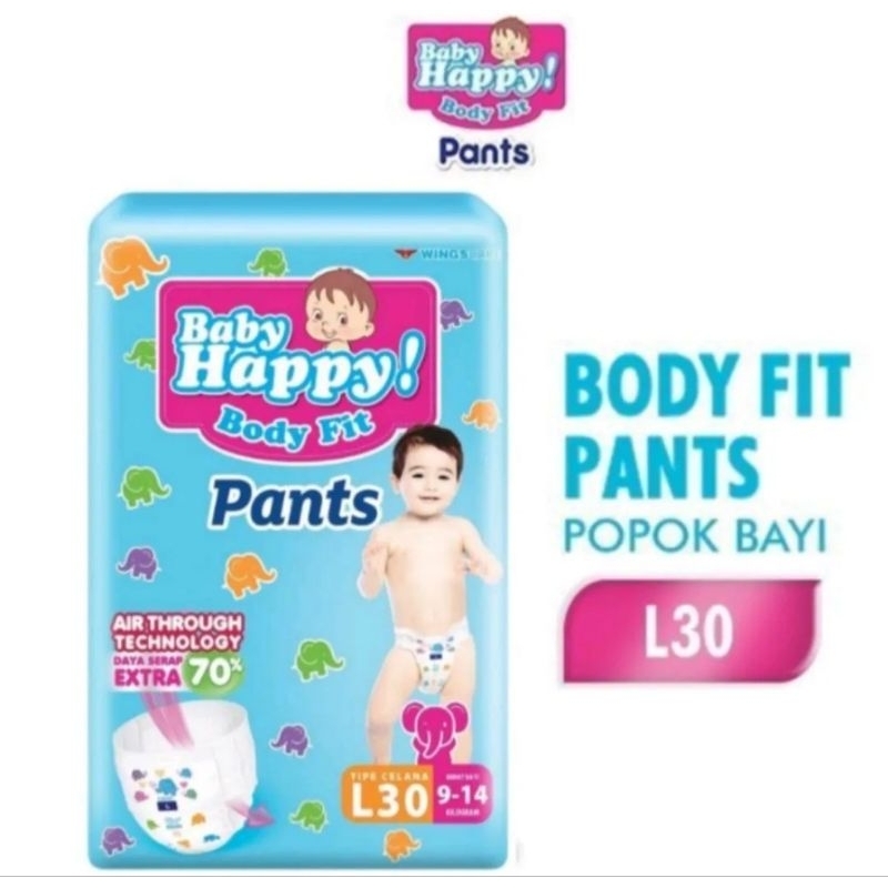 PAMPERS BABY HAPPY PANTS L30/28