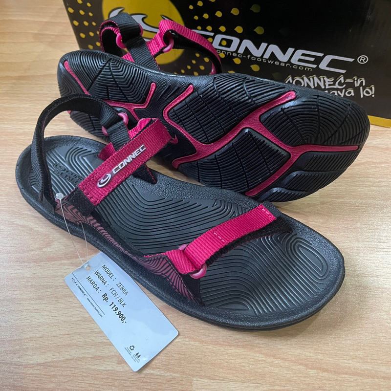 PROMO SANDAL WANITA KEKINIAN CONNEC ZEBRA RAINBOW KAMIDIA XENA 100% BARU