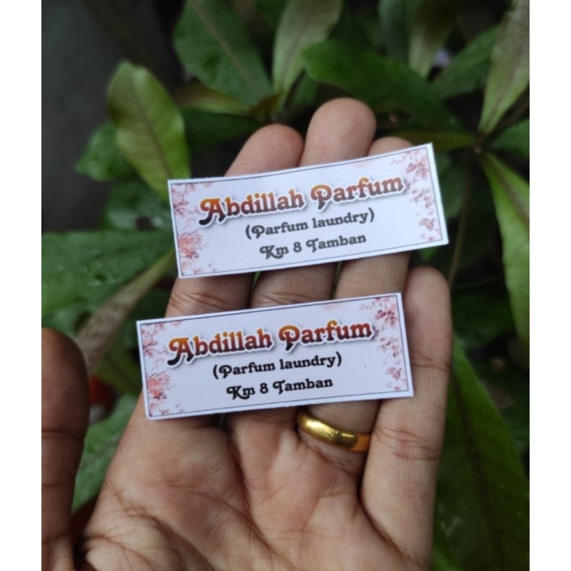 

stuker label parfum bisa reques isi 120pcs