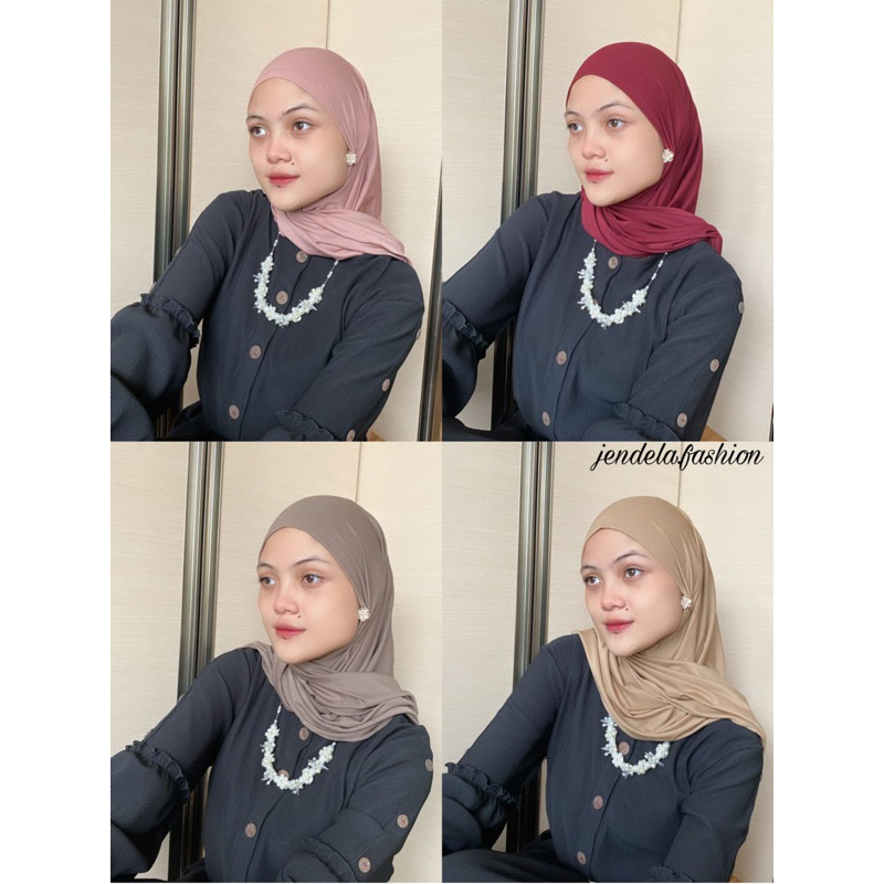 RUBBY Instan/Hijab Segitiga Oval/Hijab Instan