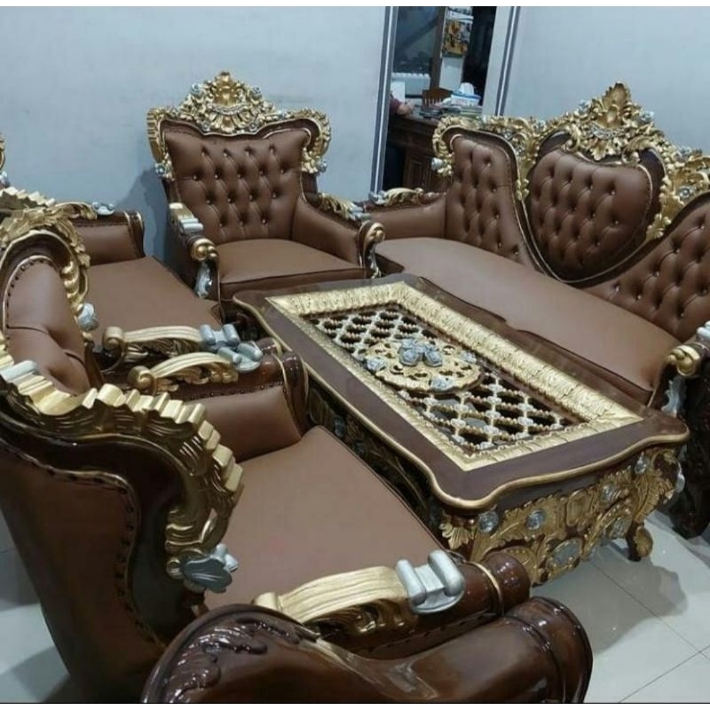 Kursi Tamu Sultan jati Jepara