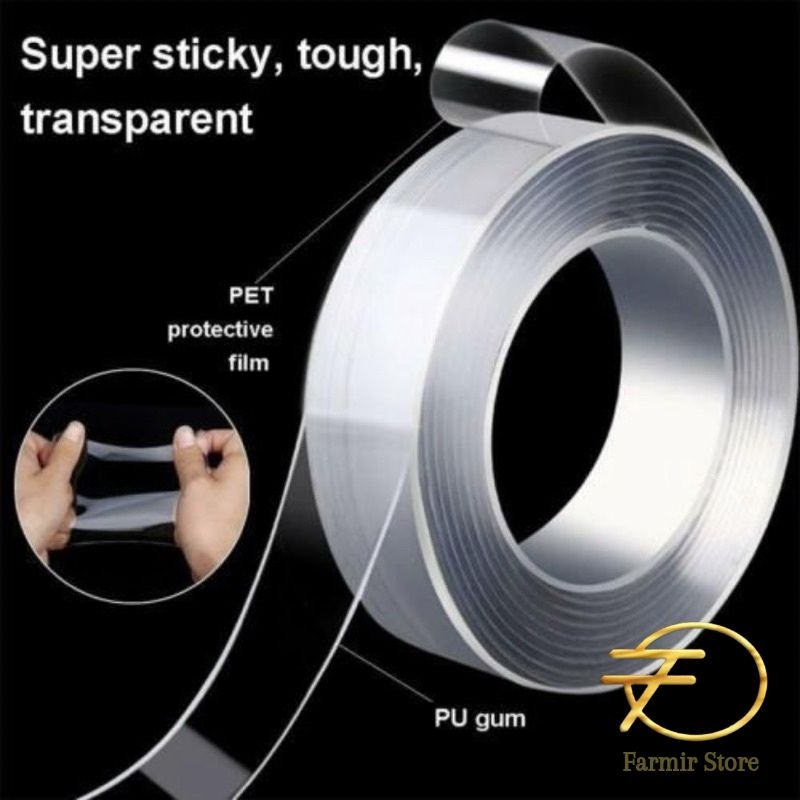 

NANO DOBLE TAPE /DOBLE TAPE /Selotip isolasi bening kuat