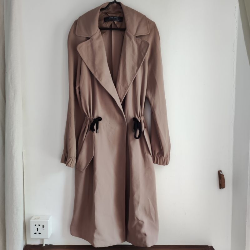 OUTERWEAR oversized ZARA Basic original jacket parka coat Blazer  wanita perempuan size XS PL Preloved Thrift bekas second used