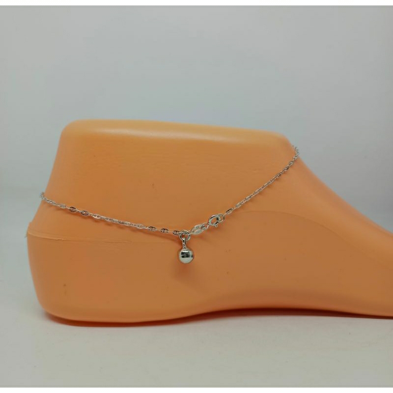 gelang kaki rantai mini carti*r+1bel/perak asli silver 925 lapis emas/perhiasan fashion wanita terbaru