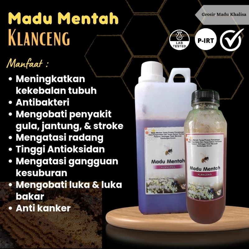 

Madu Murni Klanceng - Madu Mentah Amanah 1kg