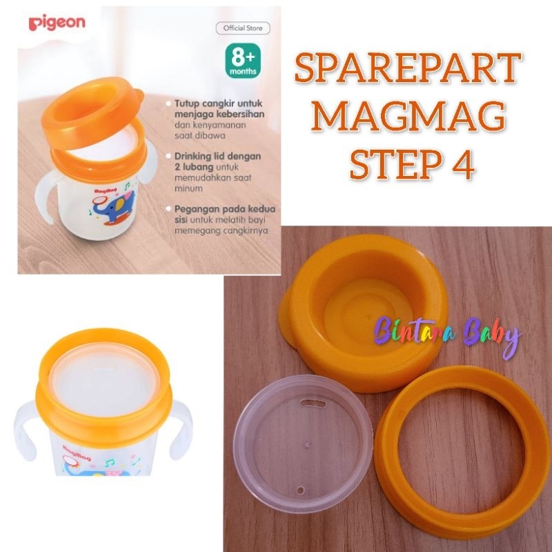 Tutup Cangkir Magmag Step 4 Gelas Magmag step4 Drinking Cup Sparepart Drinking Cup Pigeon