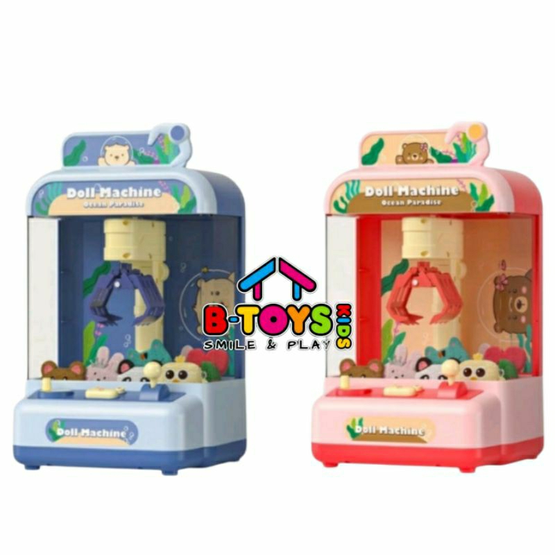 Mainan capit boneka fun doll machine mainan mesin capit boneka