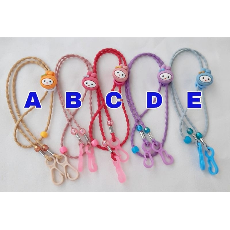 Strap Masker Anak Perempuan my Melody / Gantungan Masker Anak 2in1 Konektor Masker
