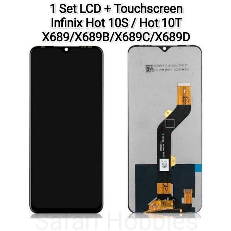 1 Set LCD+TS Infinix Hot 10S / Hot 10T / X689 / X689B / X689C / X689D