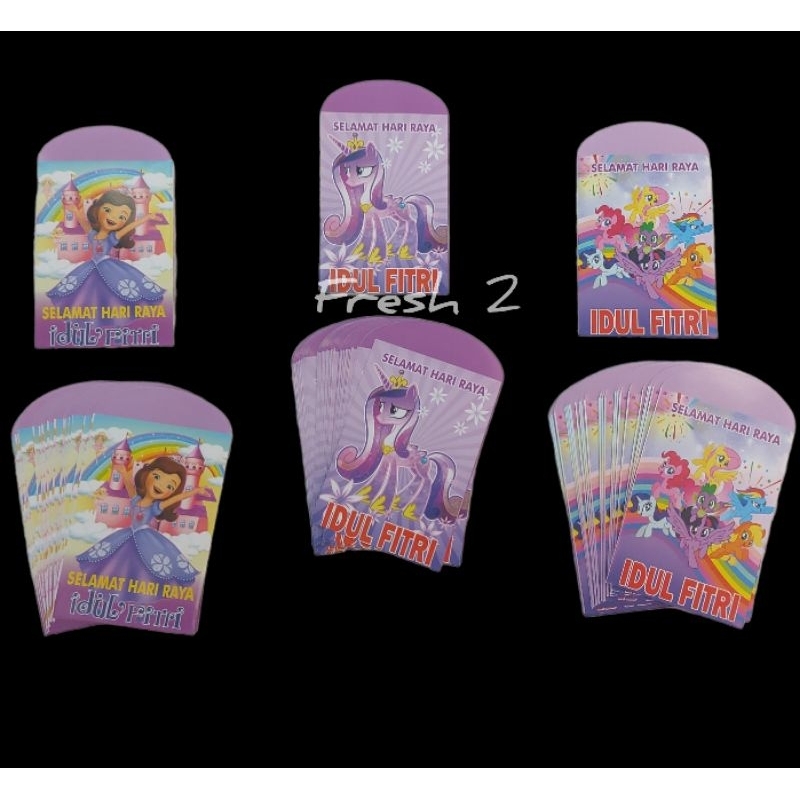 

angpao lebaran 100 lembar motif carakter / angp