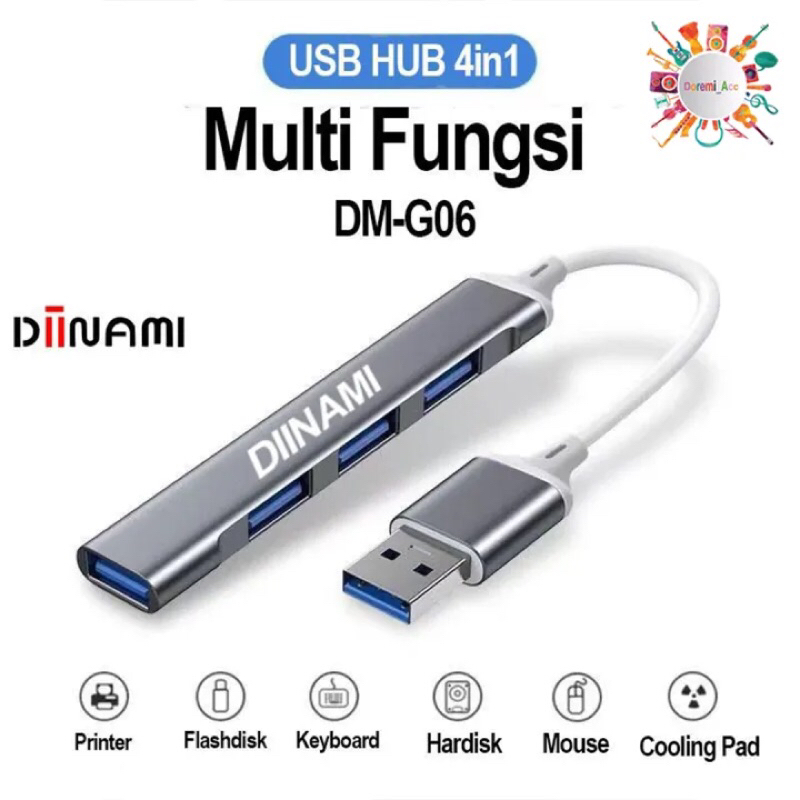 DIINAMI DM- G06 USB Hub 4 Ports USB 3.0 High Speed