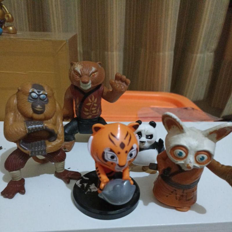 Mainan Kungfu Panda BEKAS Action Figure  Mainan Hadiah Happy Meal McDonalds
