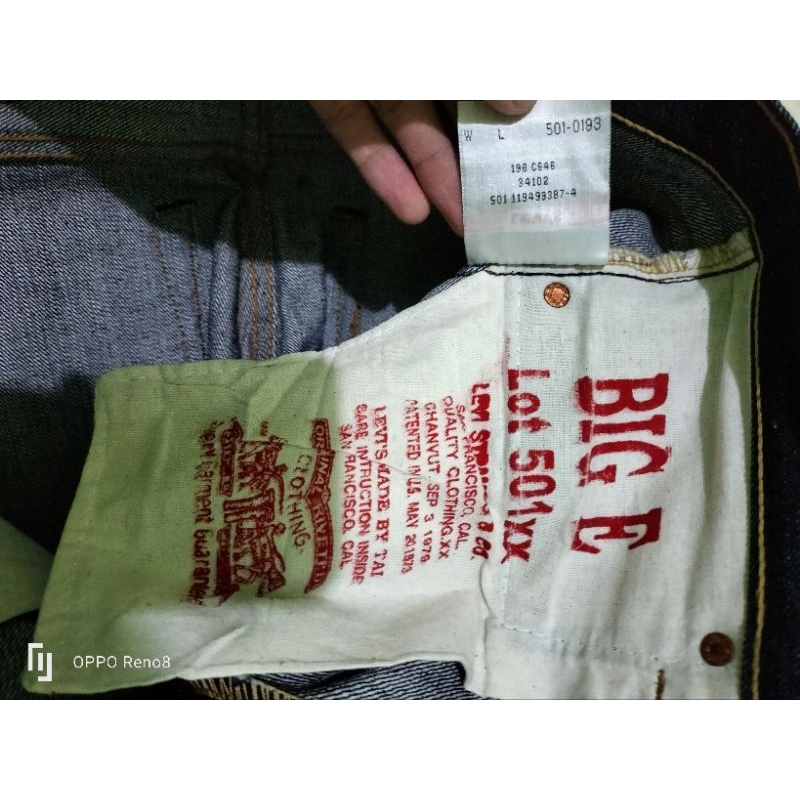 Levis 501xx bige selvedge