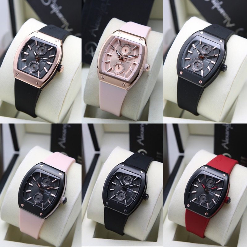 JAM TANGAN WANITA ALEXANDRE CHRISTIE AC 2944 BF / AC2944 / 2944 ORIGINAL RUBBER