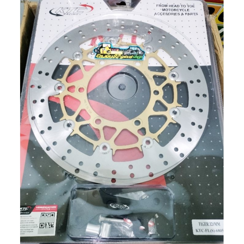 Disc Piringan cakram Depan Floating Ktc Racing Tiger Lama Cb150 R Lama ukuran 320 mm