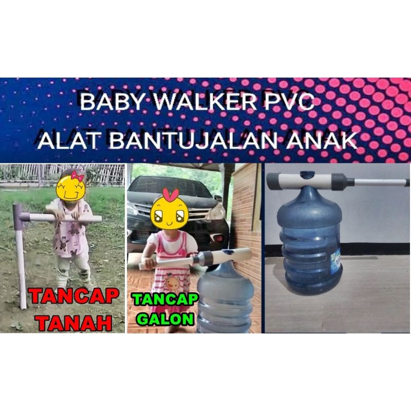 Alat bantu jalan bayi pipa PVC alat belajar berjalan bayi | Baby Walker PARALON