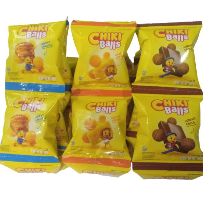 

CHIKI BALLS 1RENCENG isi 10pcx16gr/CHIKI BALLS RENTENG COKLAT/KEJU/AYAM