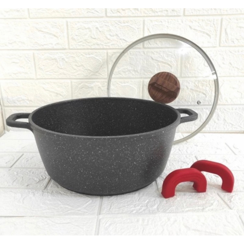 cypruz wok fry pan wajan 32cm kuali penggorengan die cast