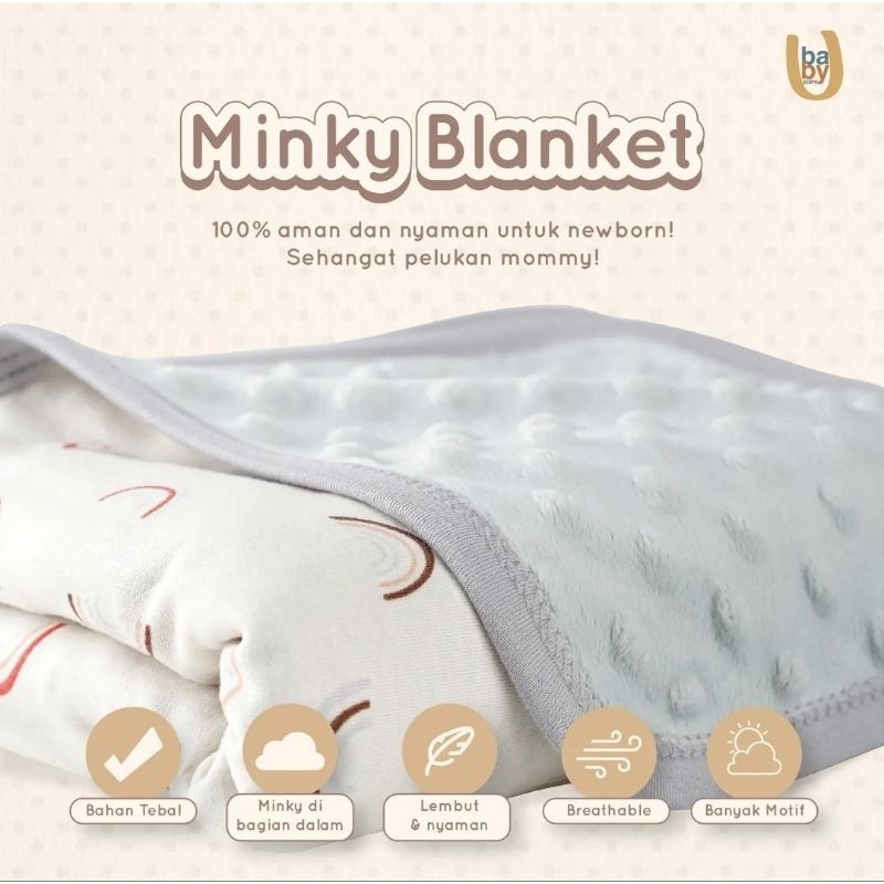 SELIMUT KAOS BAYI (BABY BLANKET) YOBO BY BABYU | MINKY