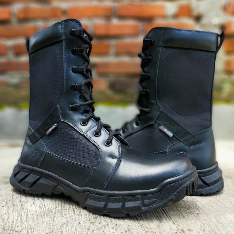 SEPATU PDL SWAT MERK MR MASTER BAHAN KULIT SAPI ASLI SEPATU PDL DINAS LAPANGAN TNI POLRI SECURITY SATPAM