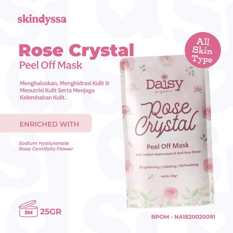 DAISY Organic Rose Crystal Peel Off Mask