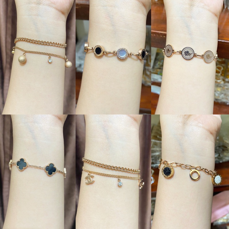 Gelang Rantai Titanium / Gelang Titanium Anti Karat / Gelang Rantai / Gelang Cantik