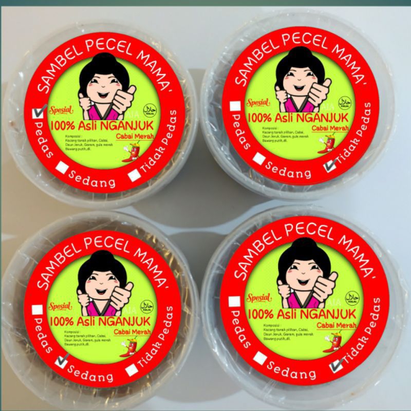 

SAMBEL PECEL BUMBU PECEL ASLI NGANJUK PEDAS SEDANG DAN TIDAK PEDAS 1000 GRAM
