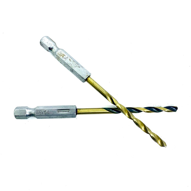 Bor Drill impact cordless hex shank 3.5 mm atau 9/64 bekas seken..Drill Bor 3.5mm