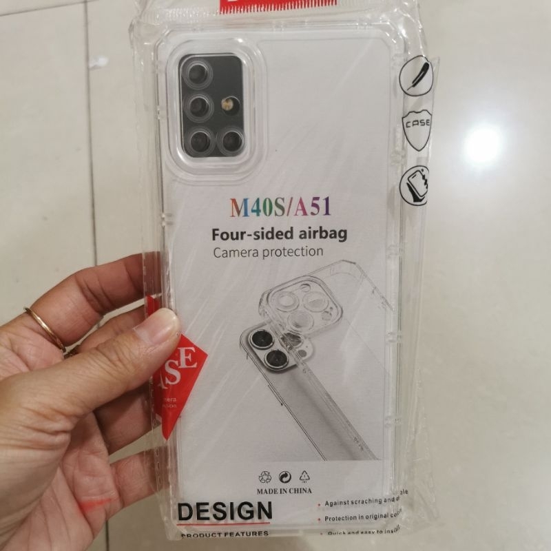 CASE SAMSUNG A51 / M40S CASE CLEAR SPACE BENING PROTEC CAMERA