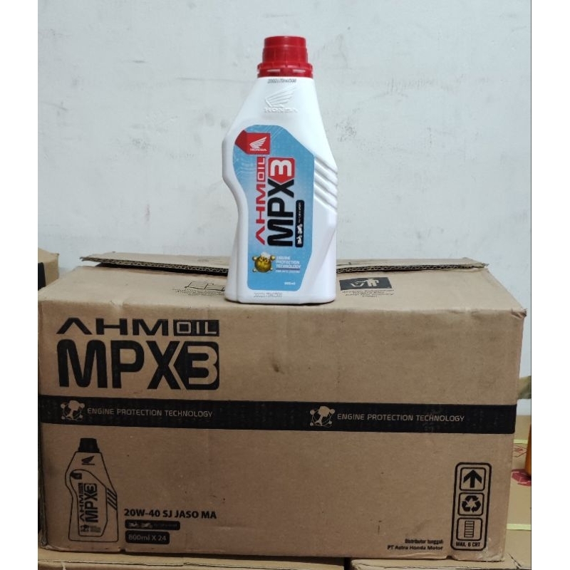 Oli mpx 3..Mpx 3..oli honda..4T 800 ml 1 dus 24 botol