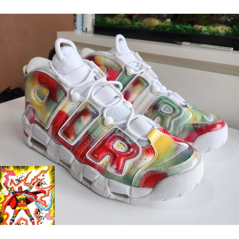 Nike Air more Uptempo 96 Uk Qs Neptune Amarillo Green White Speed Red size 46 for sale